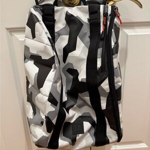 Black and White Camouflage Men's Bag